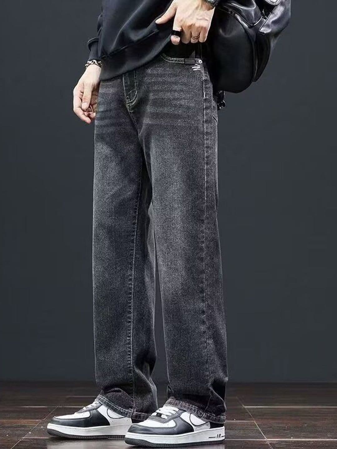 StyleCast x Revolte Men Straight Fit Mid-Rise Light Fade Jeans - view 1