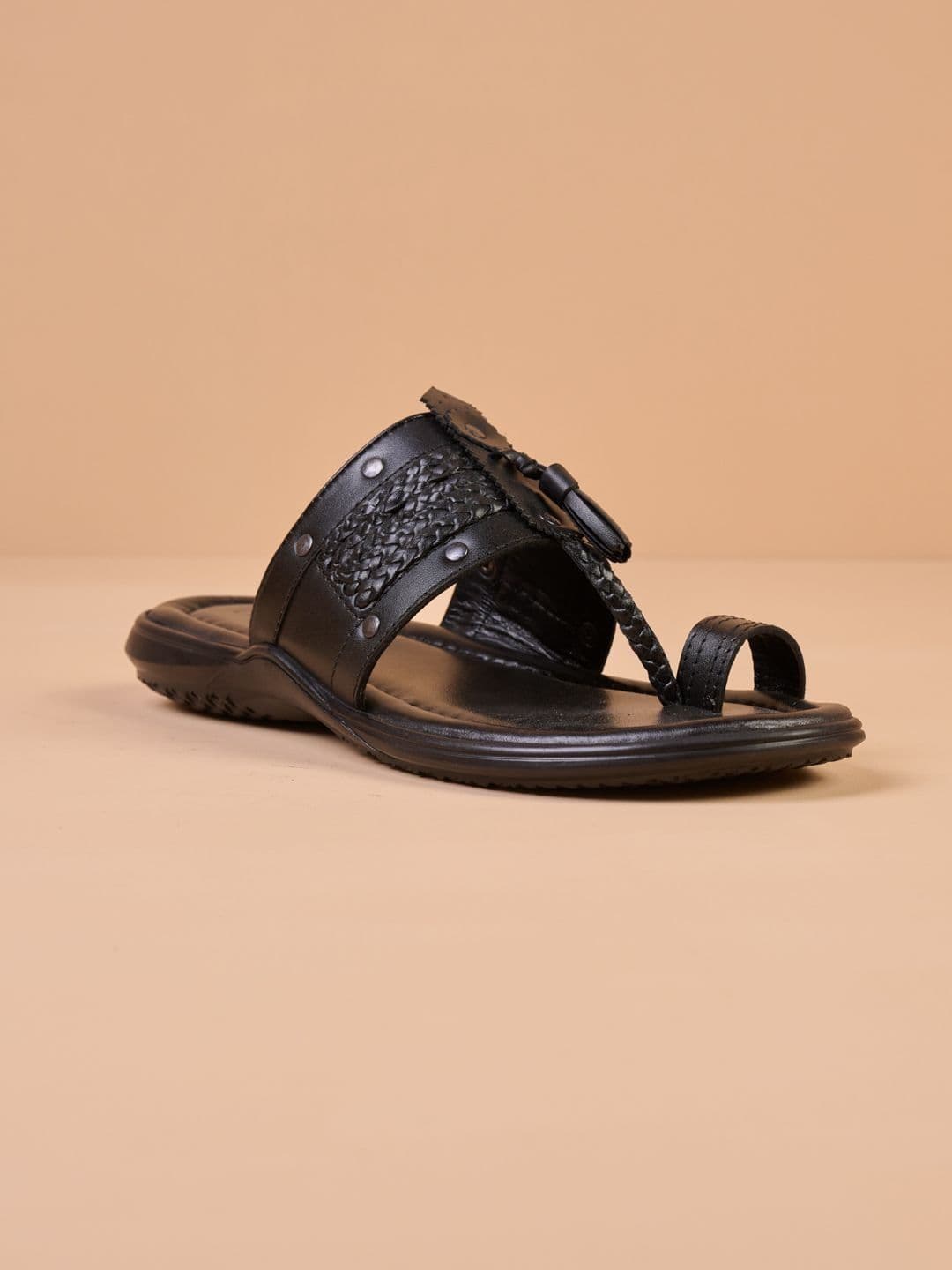 Tasva Men Leather Comfort Sandals - view 1
