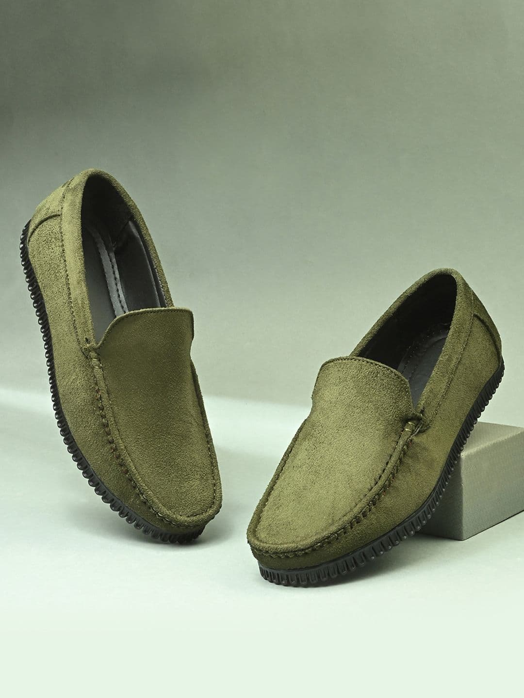 HERE&NOW Men Textured Round Toe Formal Loafers - view 1
