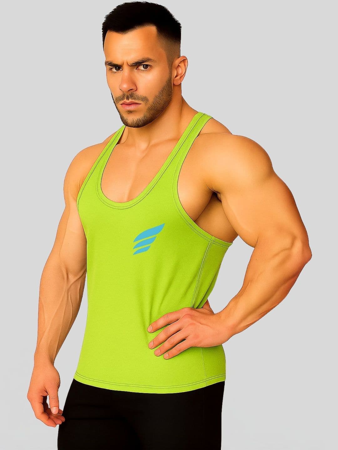 3Colors Scoop Neck Gym Vest - view 1