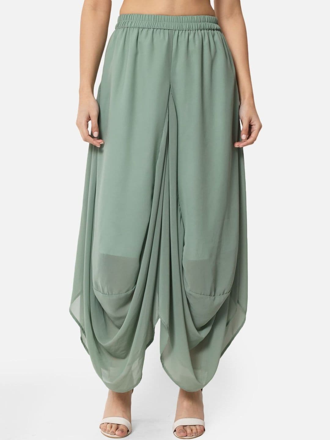 SZN Women Flared Georgette Ethnic Palazzos - view 1