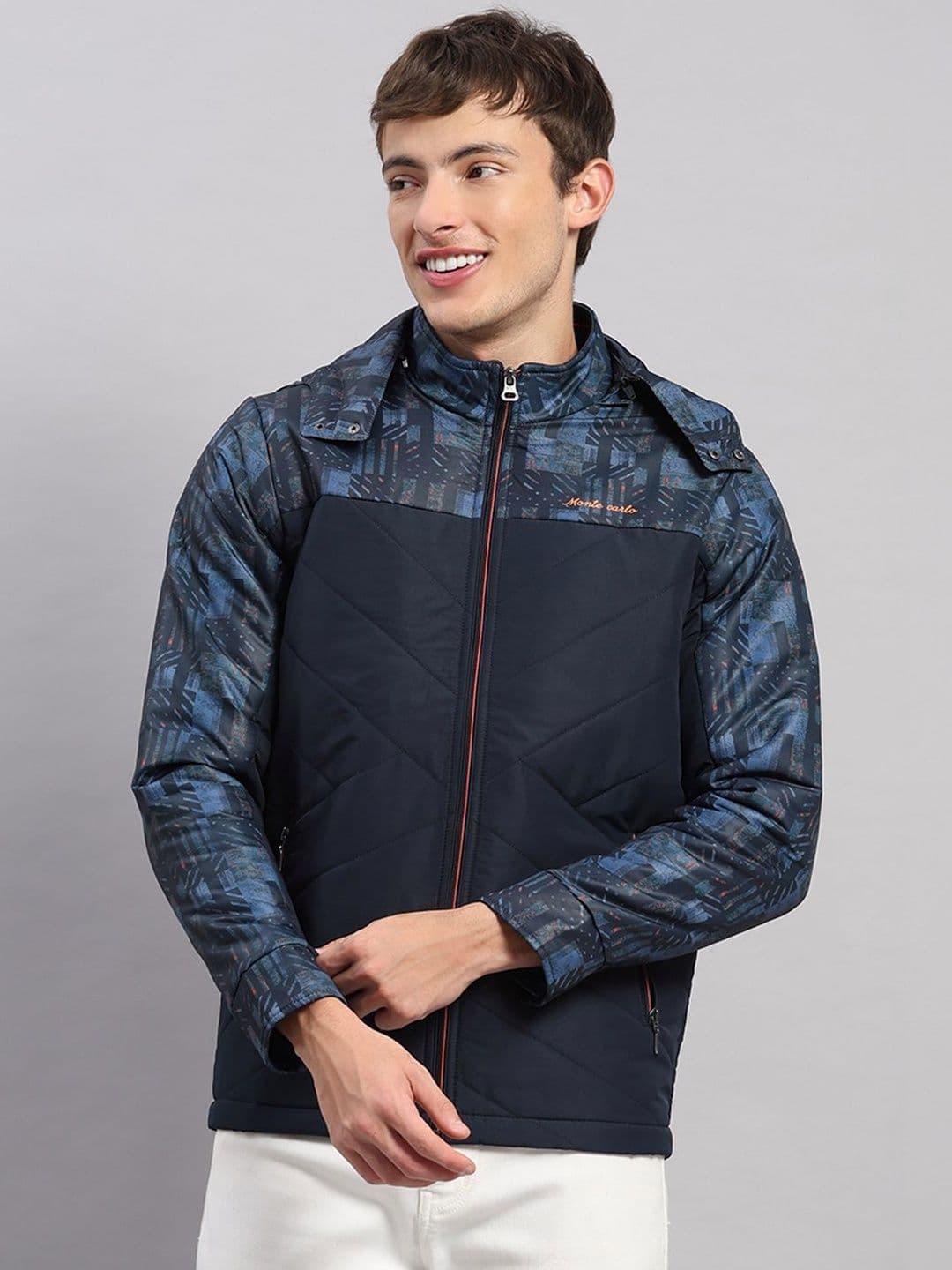 Monte Carlo Men Colourblocked Puffer Jacket - view 1