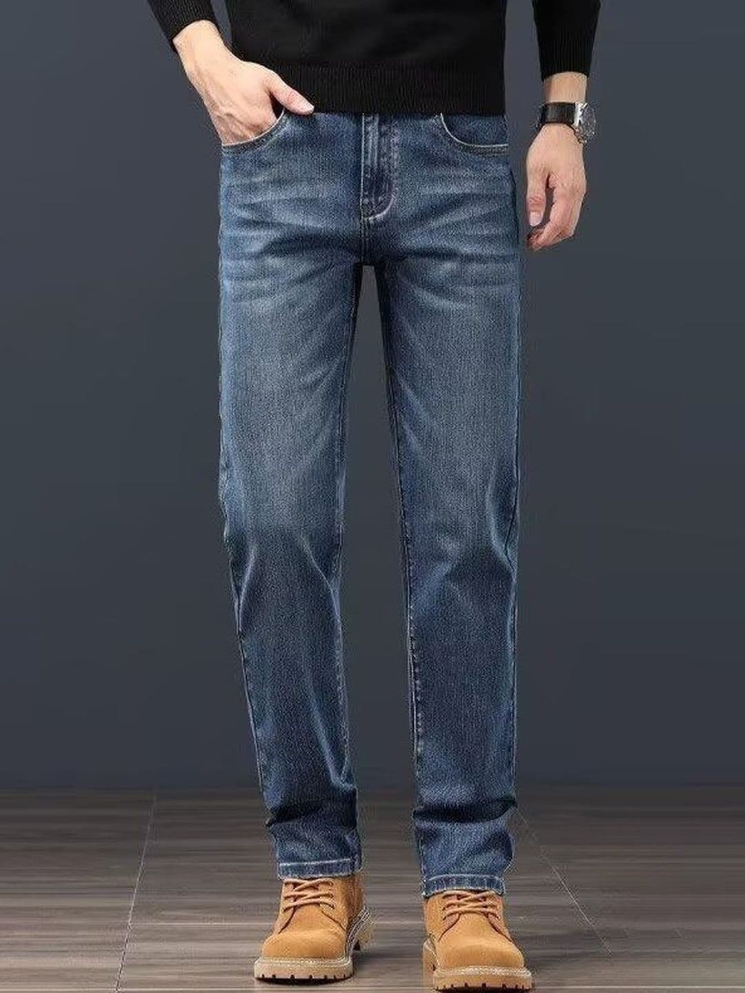 StyleCast x Revolte Men Slim Fit Mid-Rise Light Fade Jeans - view 1