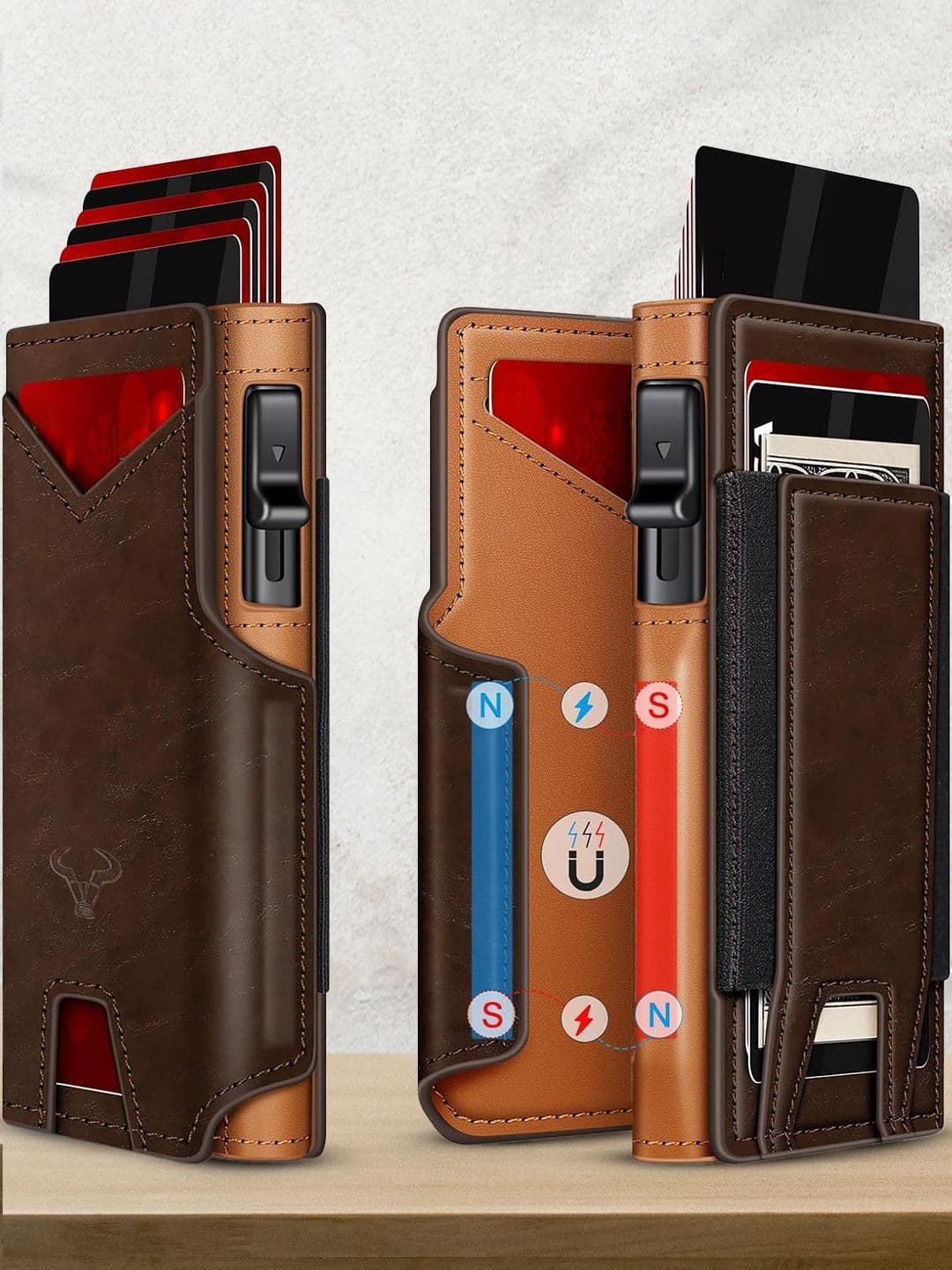 VOGARD Unisex Leather Card Holder With RFID - view 1