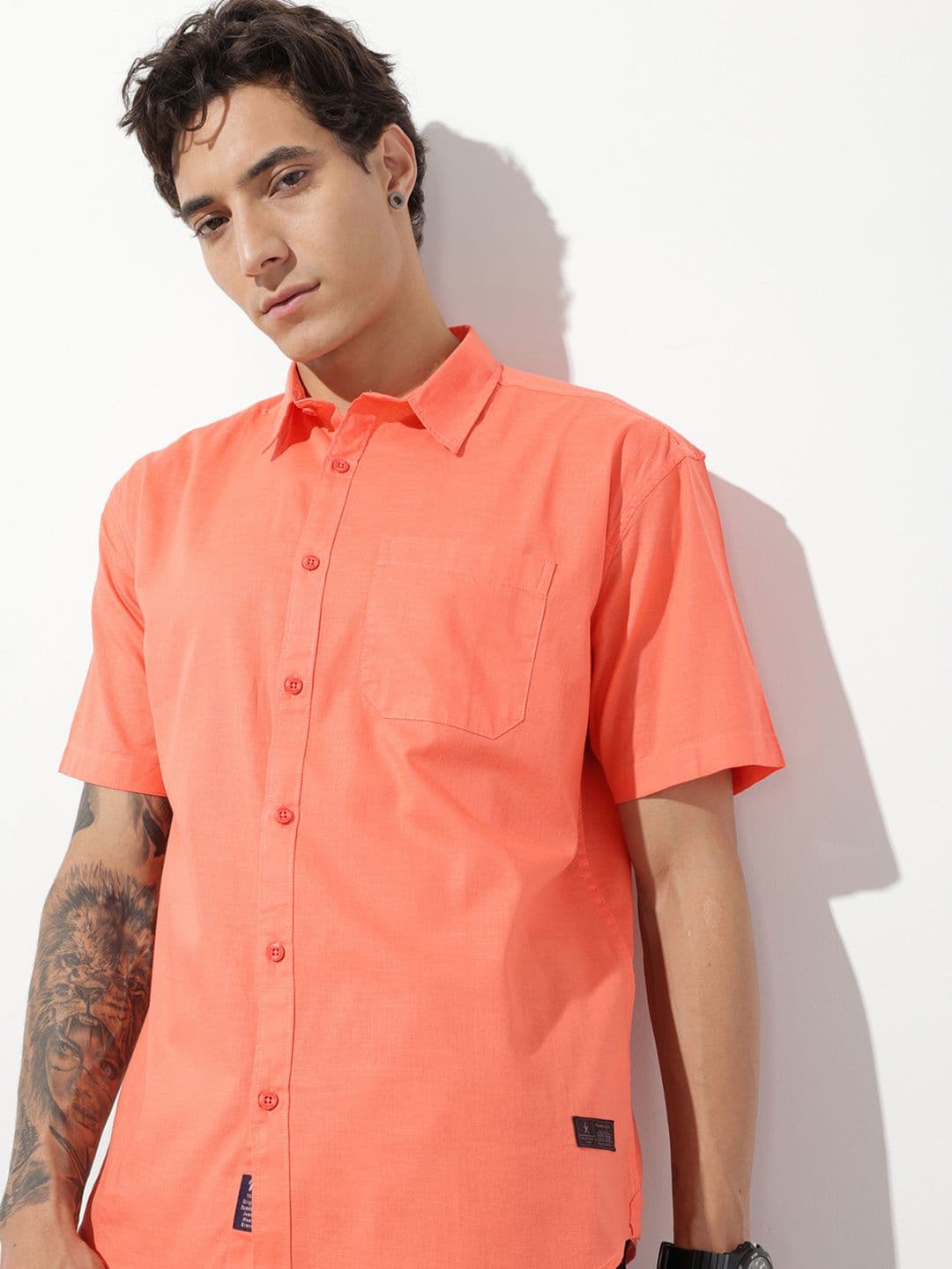 The Roadster Life Co. Pure Cotton Relaxed Fit Casual Shirt - view 1