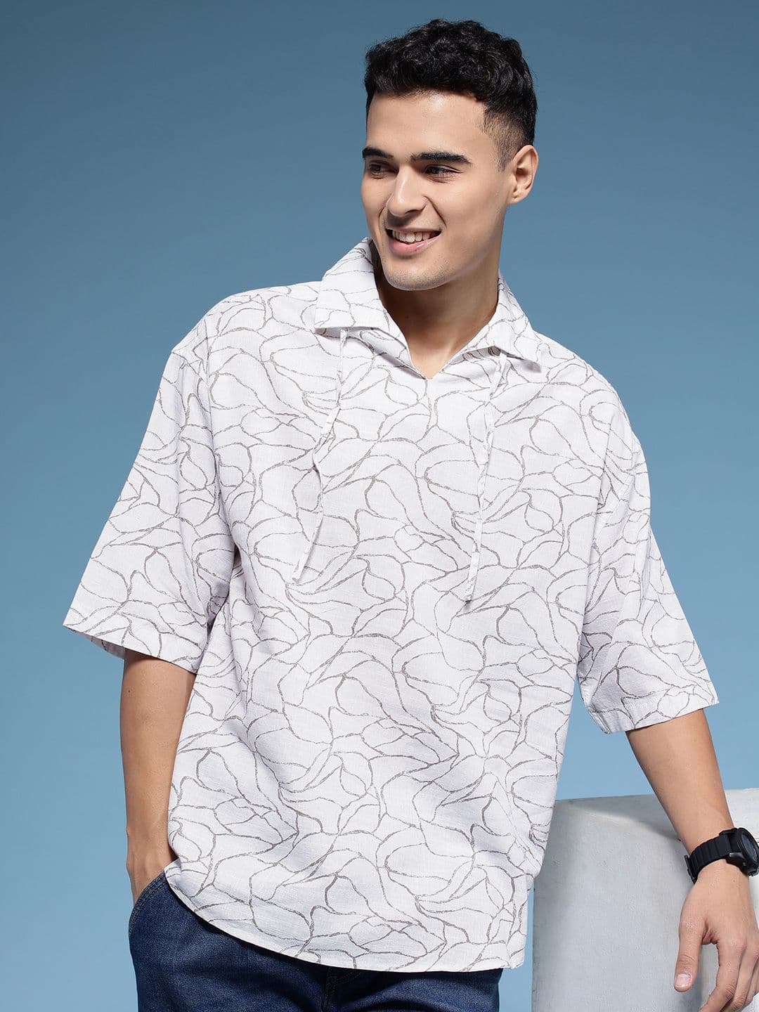 HERE&NOW Abstract Printed Casual Shirt - view 1