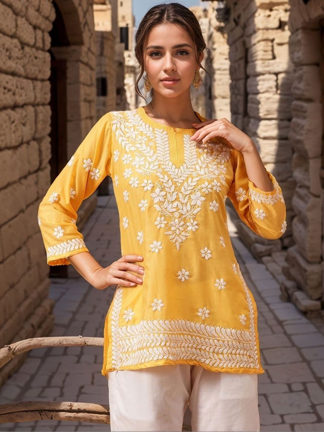 KALINI Women Ethnic Motifs Embroidered Kurta - view 1