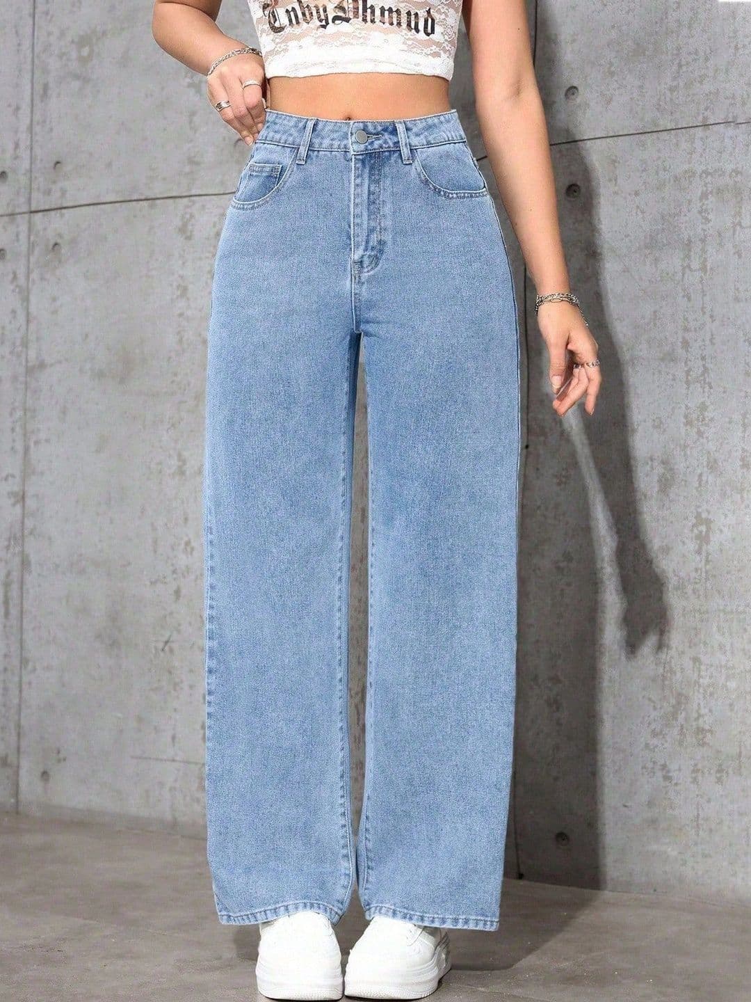 MERCEL Women Jean Straight Fit High-Rise Light Fade Stretchable Jeans - view 1