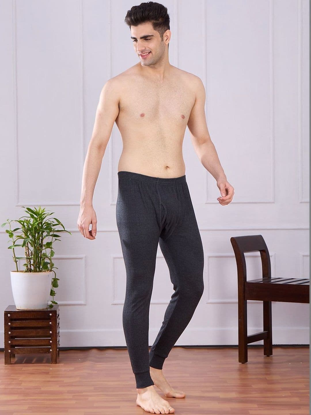 LUX VENUS Men Cotton Regular Thermal Bottoms - view 1