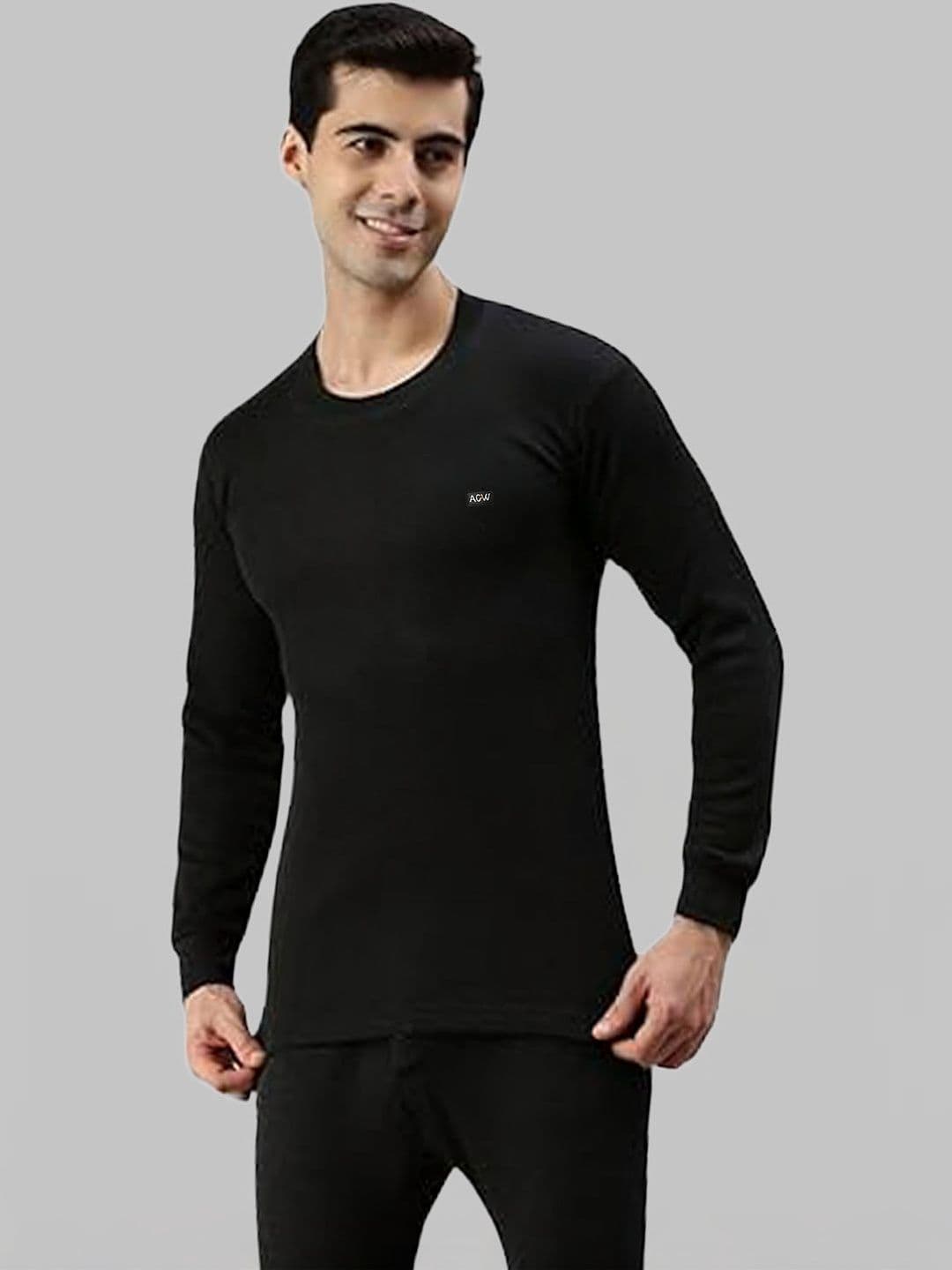 AMUL COMFY Ribbed Round Neck Thermal Top - view 1