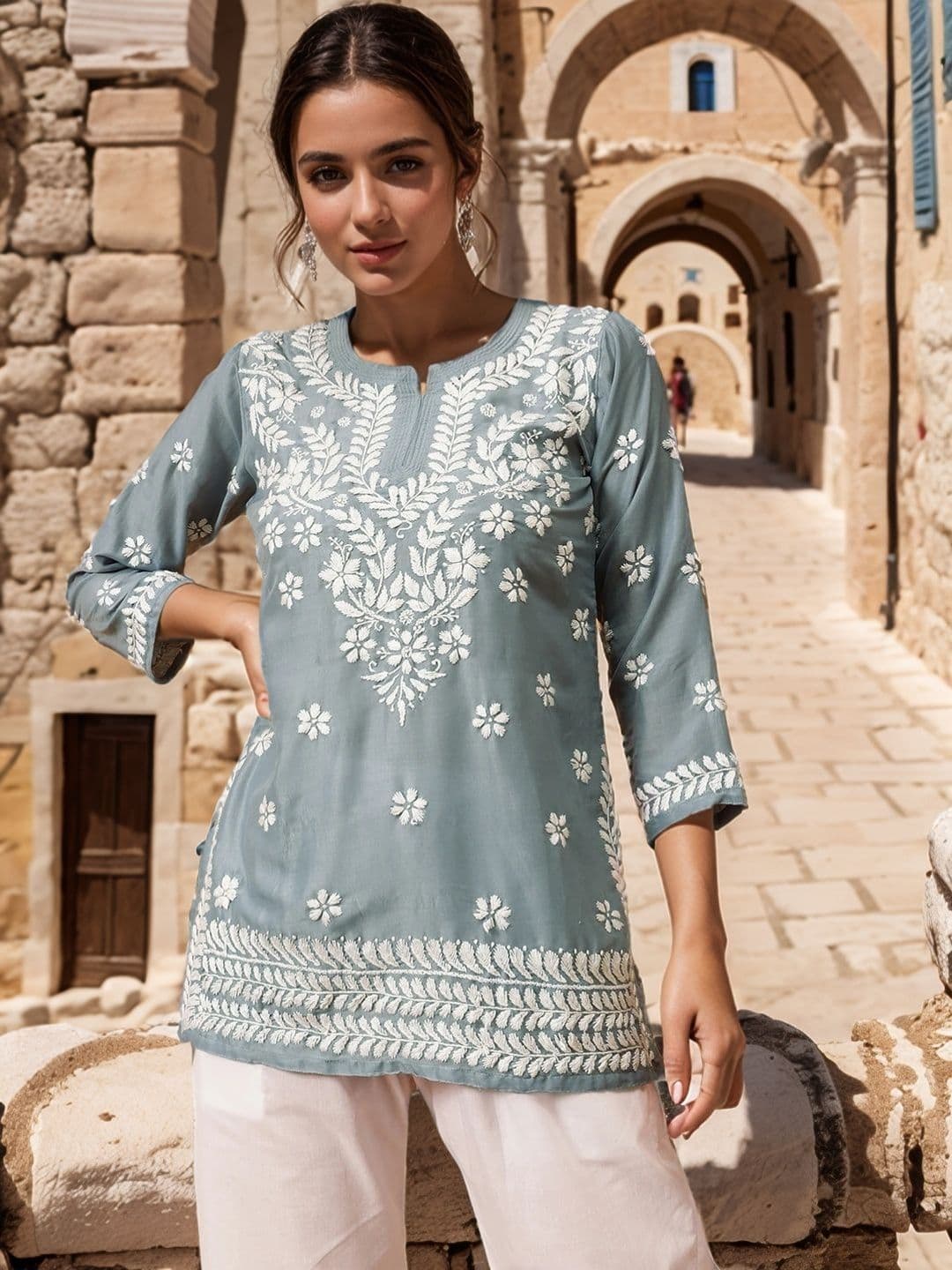 KALINI Women Floral Printed Kurta - view 1
