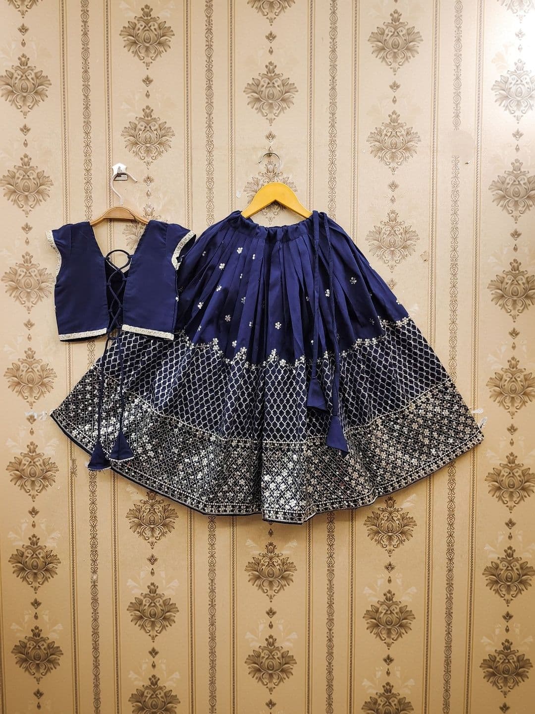 Sangria Girls Embellished V-Neck Flared Lehenga Choli - view 1