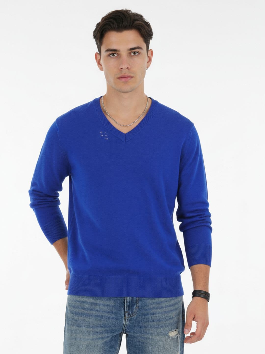 glitchez V-Neck Relaxed Pullover - view 1