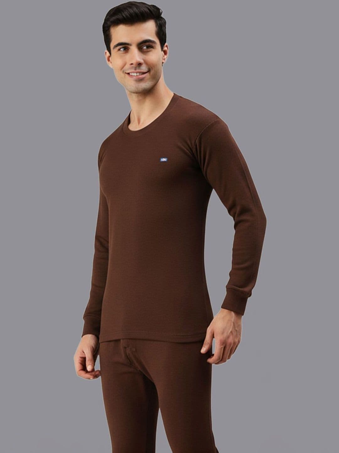AMUL COMFY Kashmira Men Round Neck Thermal Top - view 1