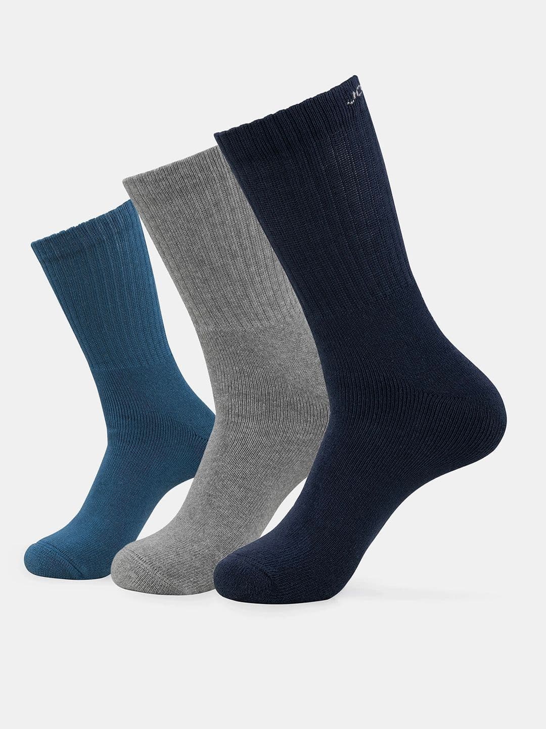 Jockey Pack Of 3 Compact Cotton Terry Crew Length Socks With Stayfresh Treatment-7035 - view 1