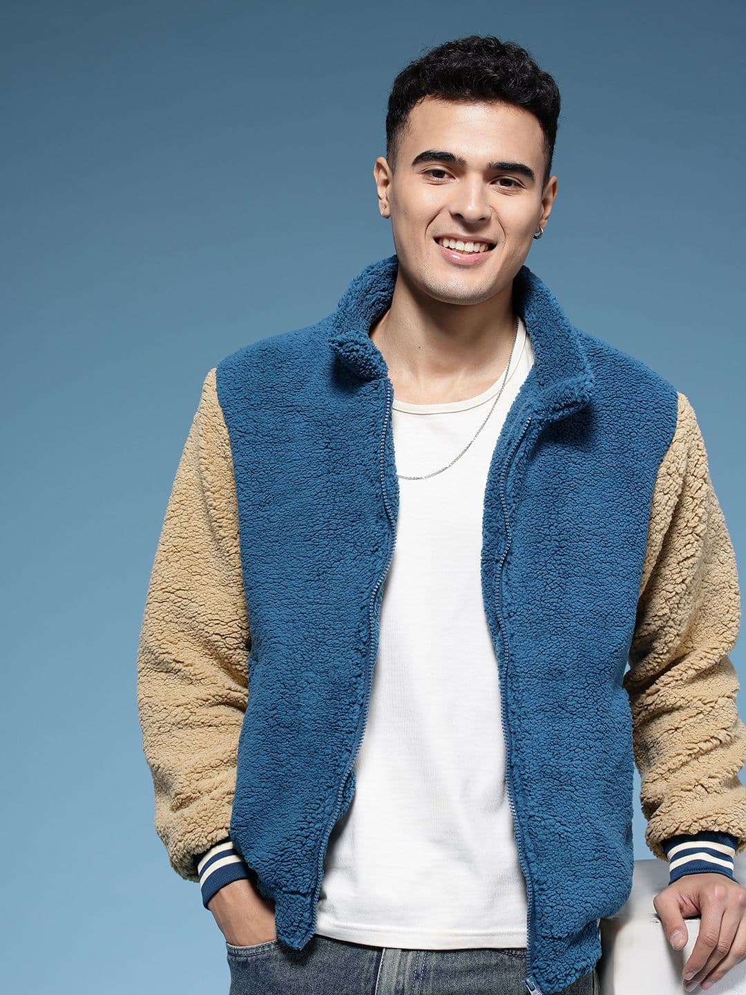 HERE&NOW Stand Collar Bomber Jacket - view 1