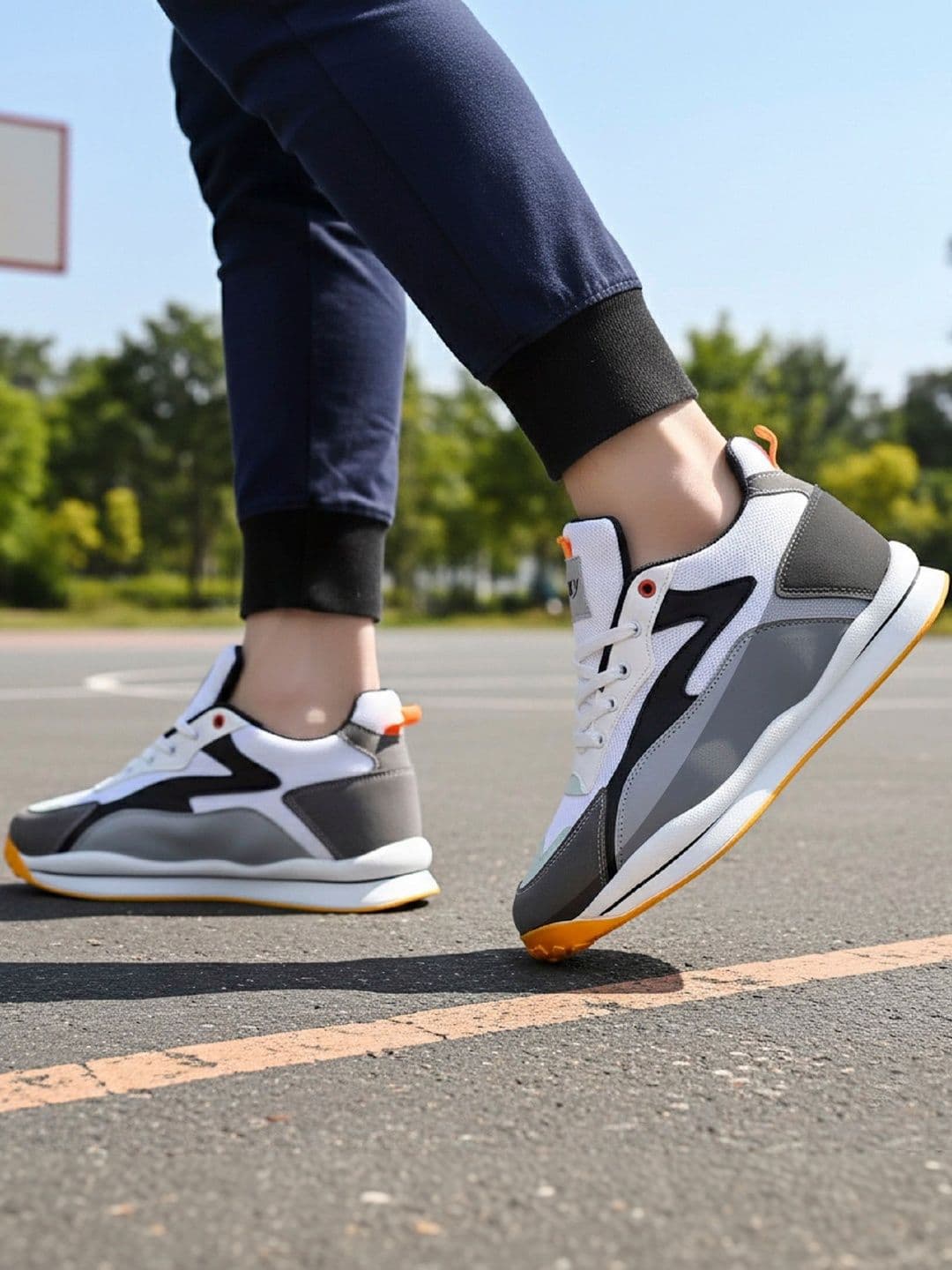 Bxxy Men Multi-Color Lace-Up Hidden Height Increasing Sneaker Shoes - view 1