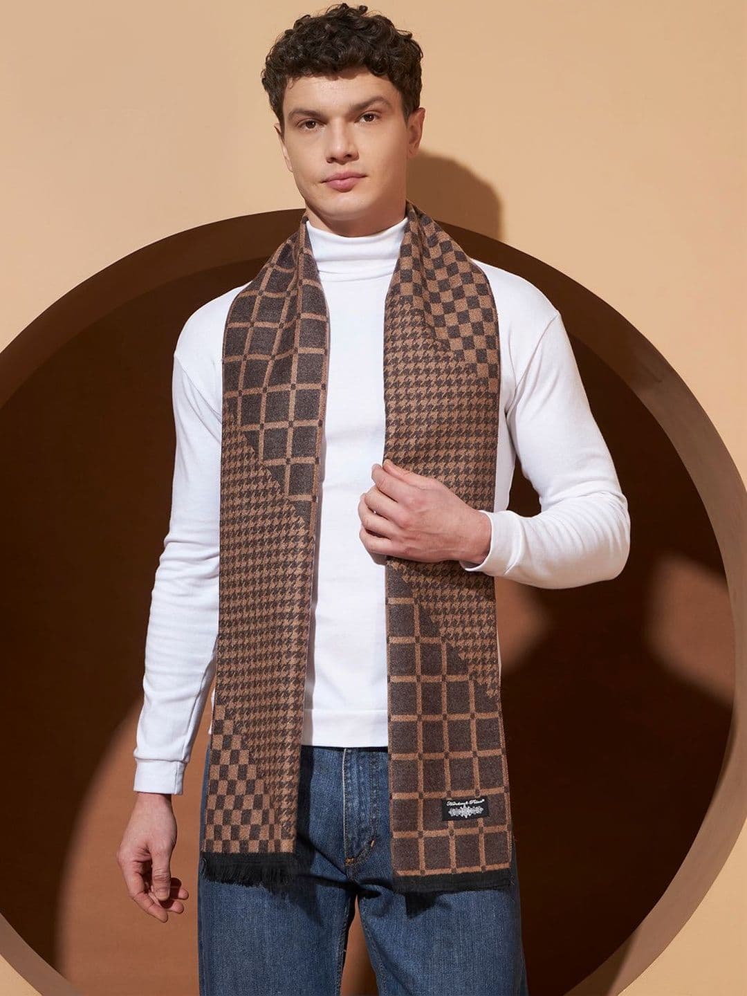 HANDICRAFT PALACE Men Checked Merino Wool Mufflers - view 1
