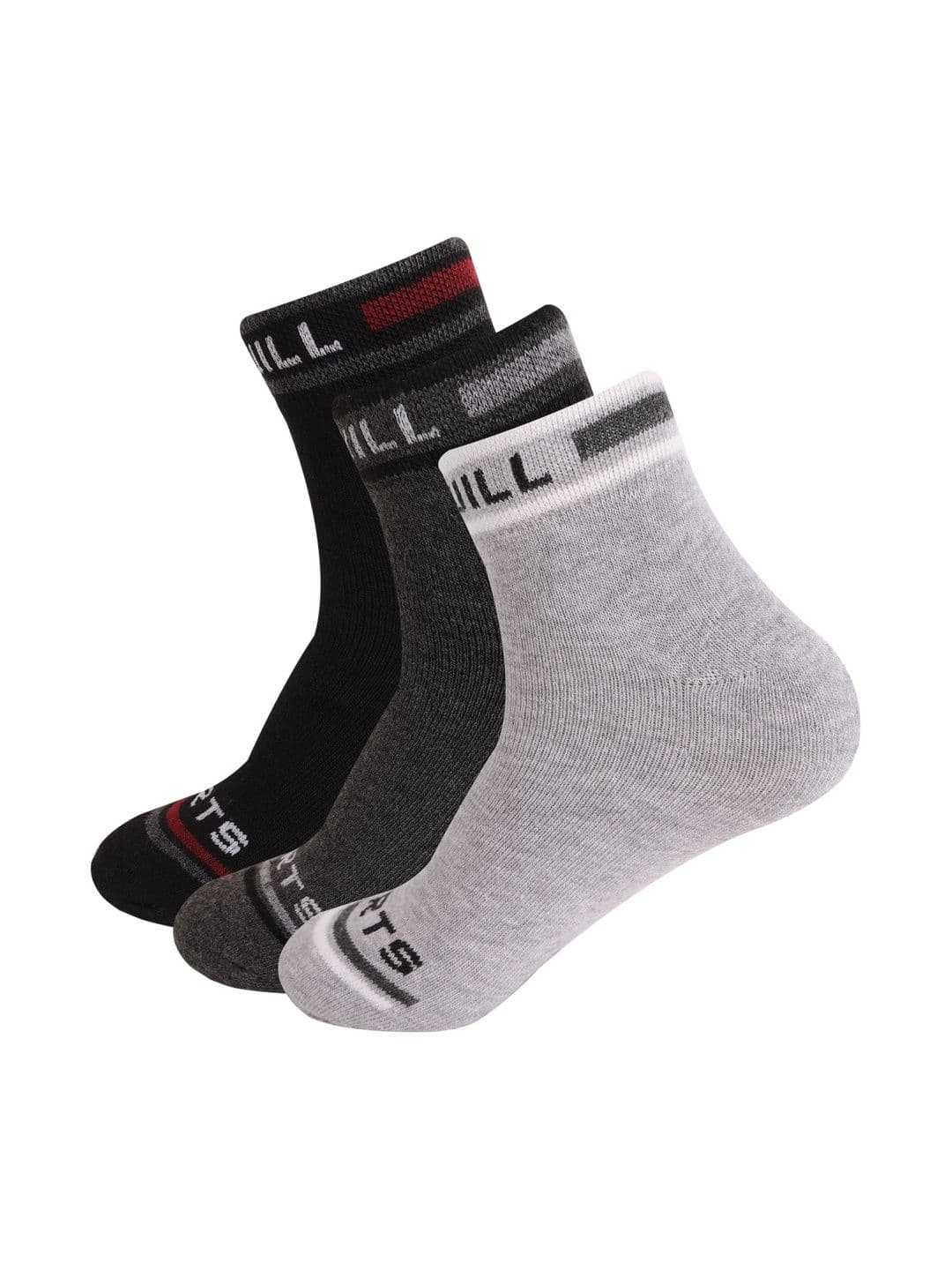 TADWILL Unisex Pack Of 3 Patterned Ankle Length Socks - view 1
