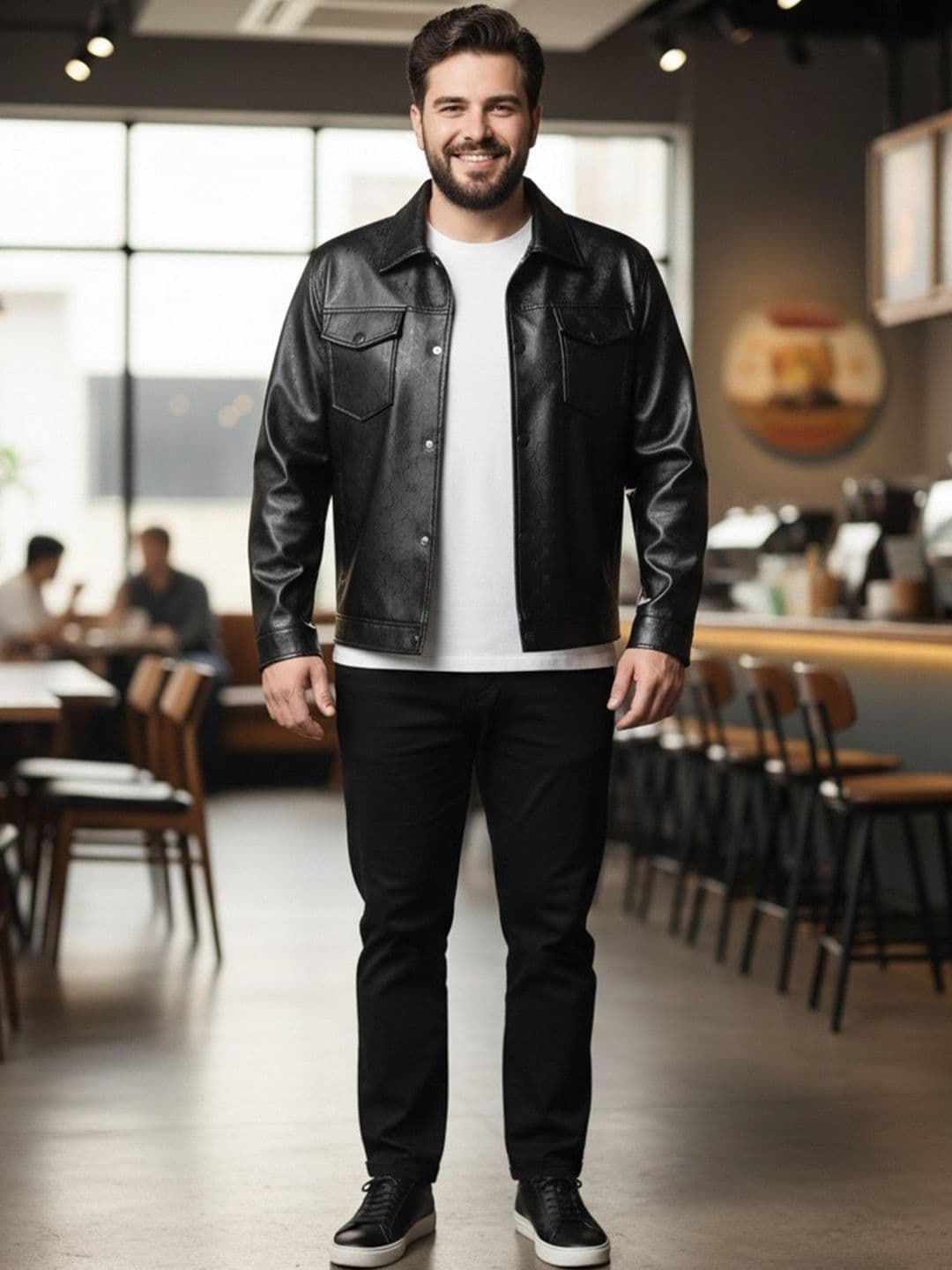 Sztori Men Leather Jacket - view 1