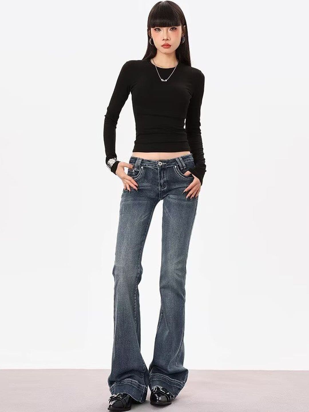StyleCast Women Regular Fit Mid-Rise Low Distress Jeans - view 1