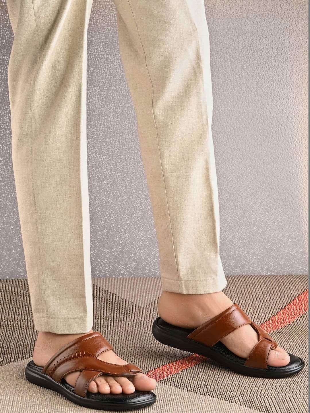 Just Leather Men Leather Comfort Sandals - view 1