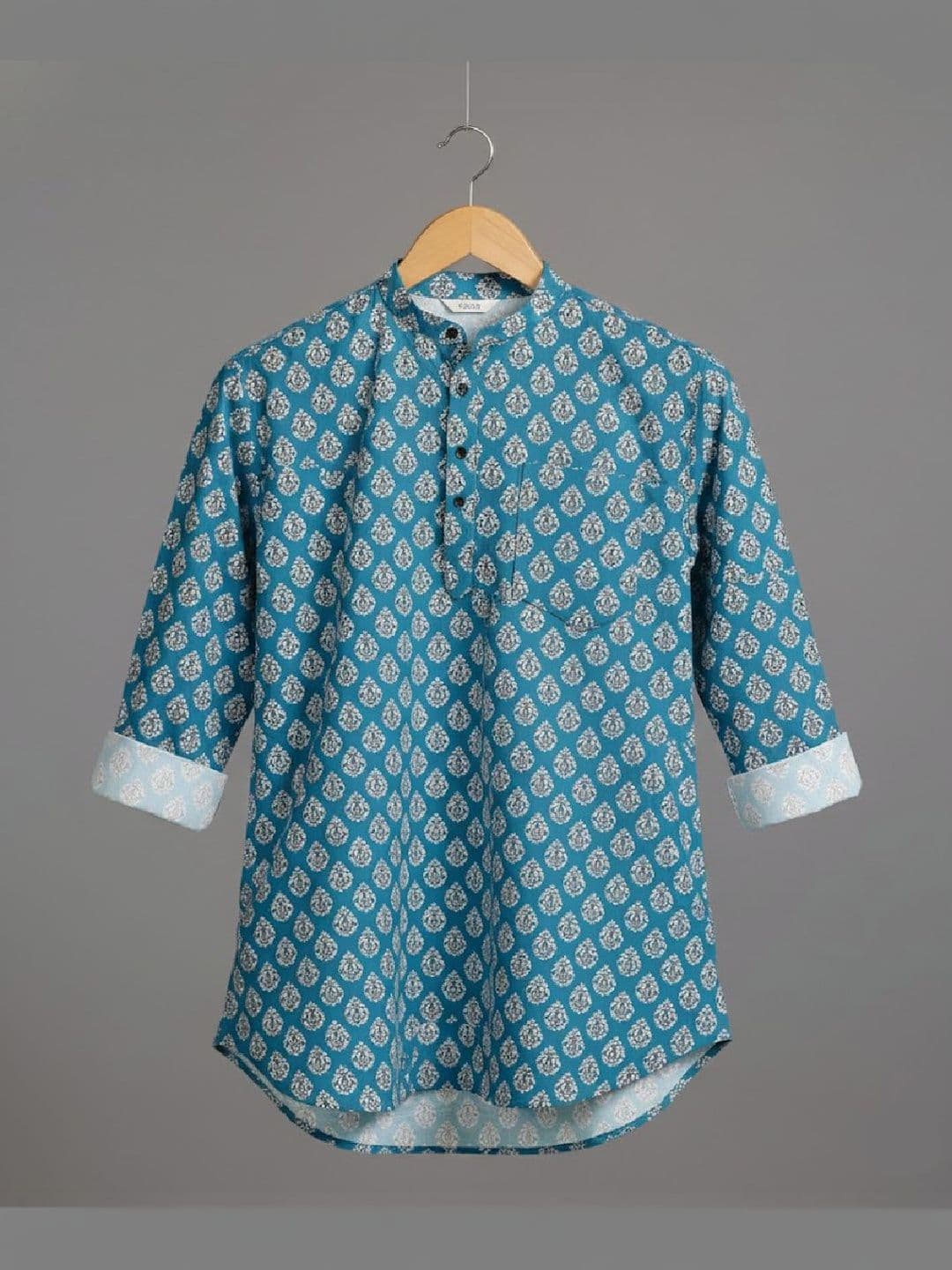 Eleni Trendz Men Geometric Printed Indie Prints Kurta - view 1
