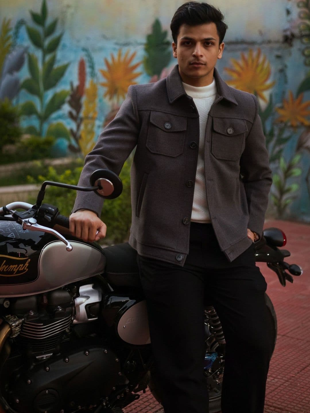 JAVINISHKA Men Woollen Puffer Jacket - view 1