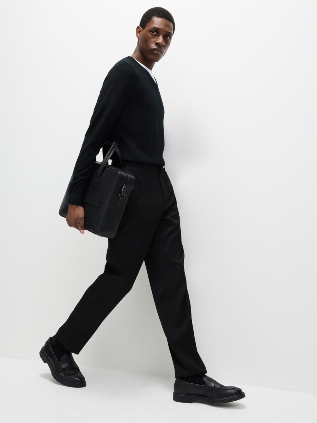 Marks & Spencer Regular Fit Smart Stretch Trousers - view 1