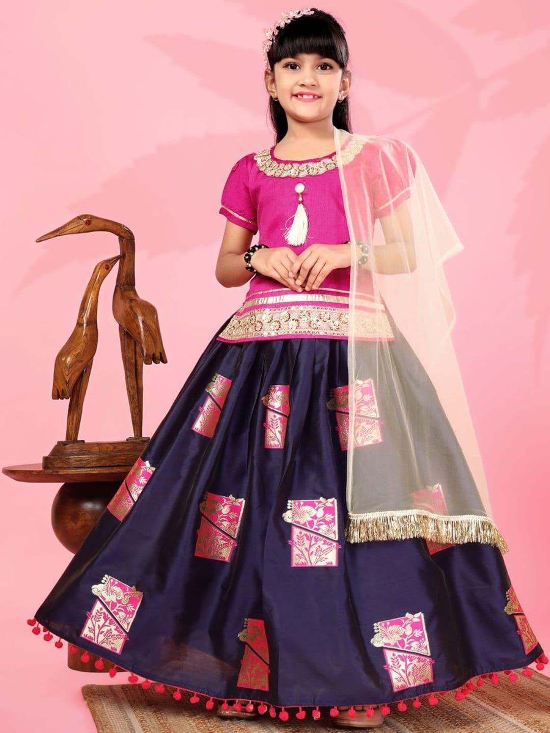 BAESD Girls Ready to Wear Lehenga & Blouse With Dupatta - view 1