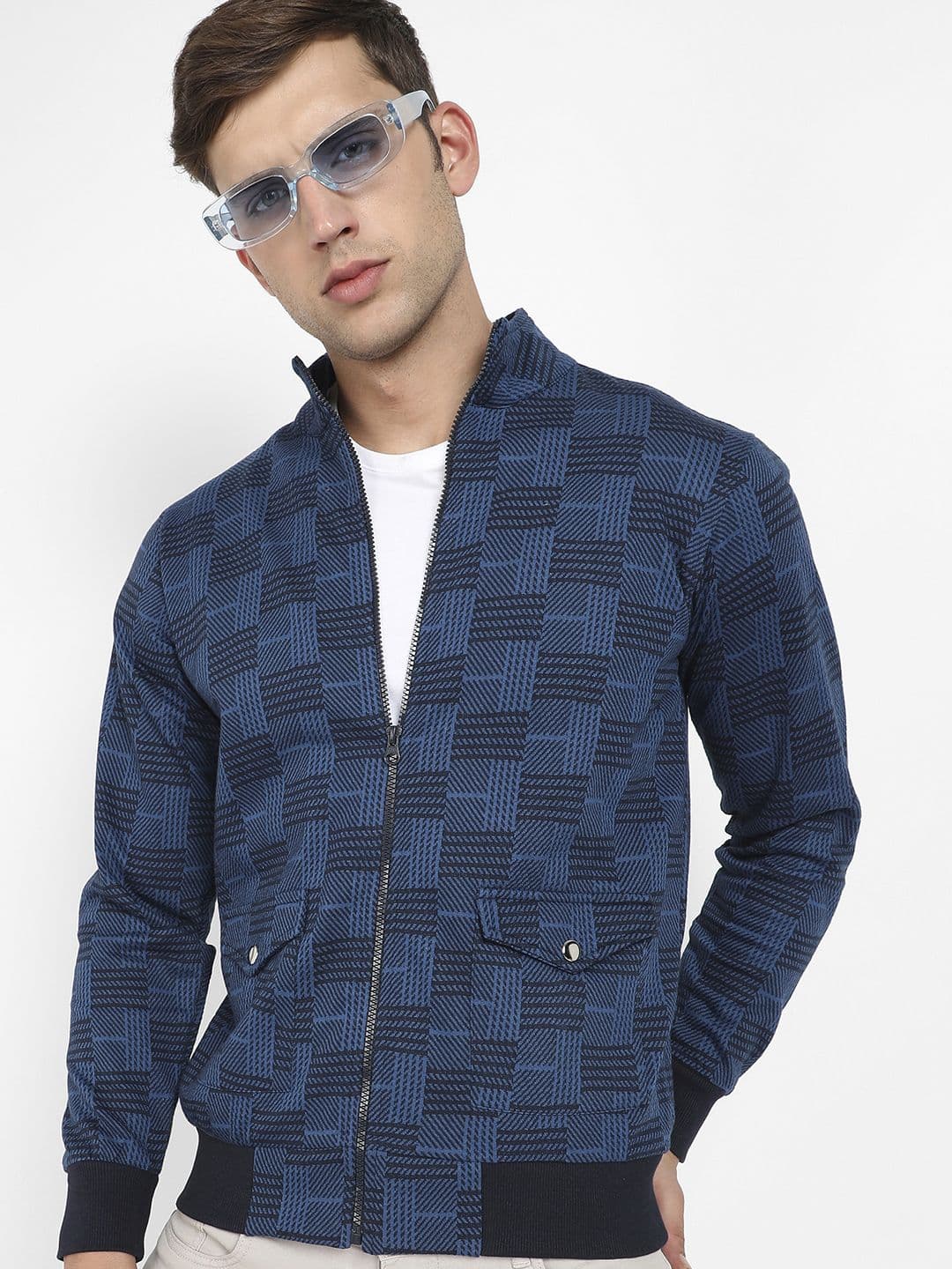 CAHOOT Men Checked Bomber Jacket - view 1