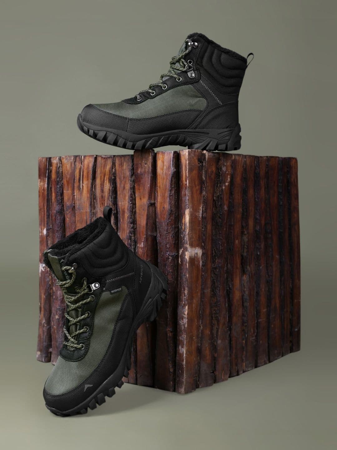 Adventra Sports Men Outdoor Trekking Warm & Waterproof Mountain Mid-Ankle Hiking Boots - view 1