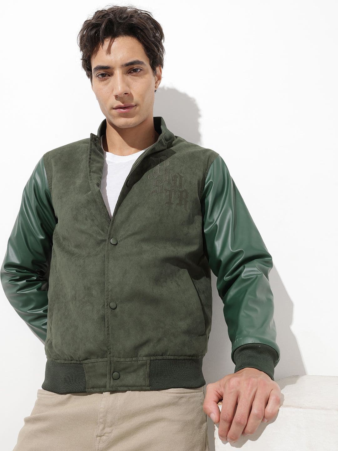 The Roadster Liufe Co. Embroidered Bomber Jacket - view 1