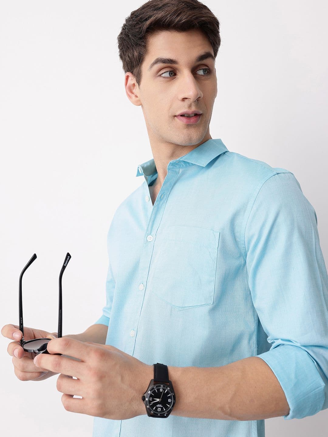 Mast & Harbour Slim Fit Spread Collar Casual Shirt - view 1