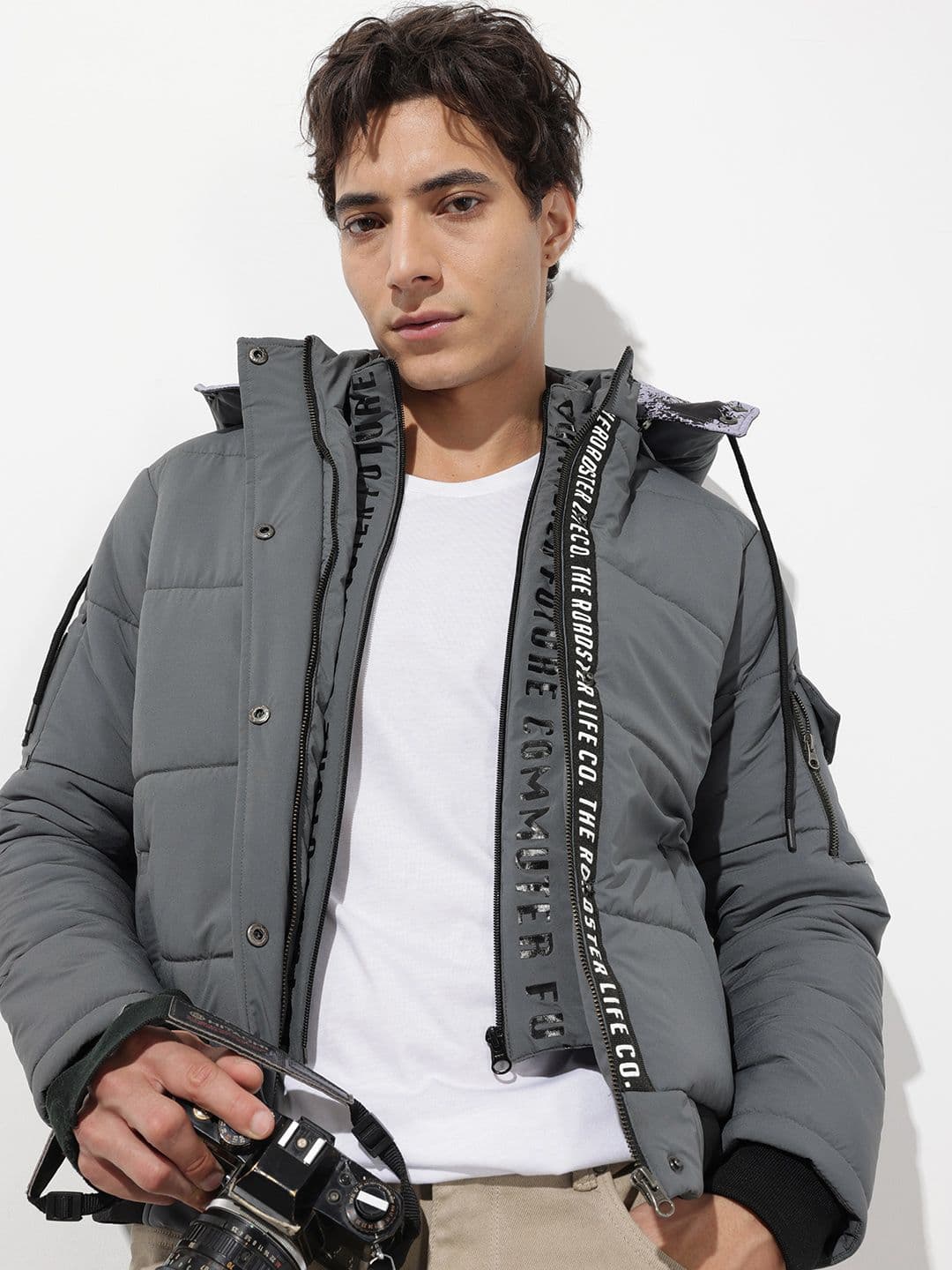 The Roadster Life Co. Detachable Hood Padded Jacket - view 1