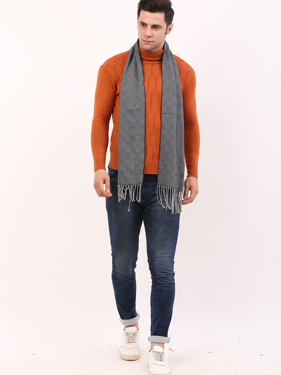 Cazzano Men Striped Acrylic Mufflers - view 1