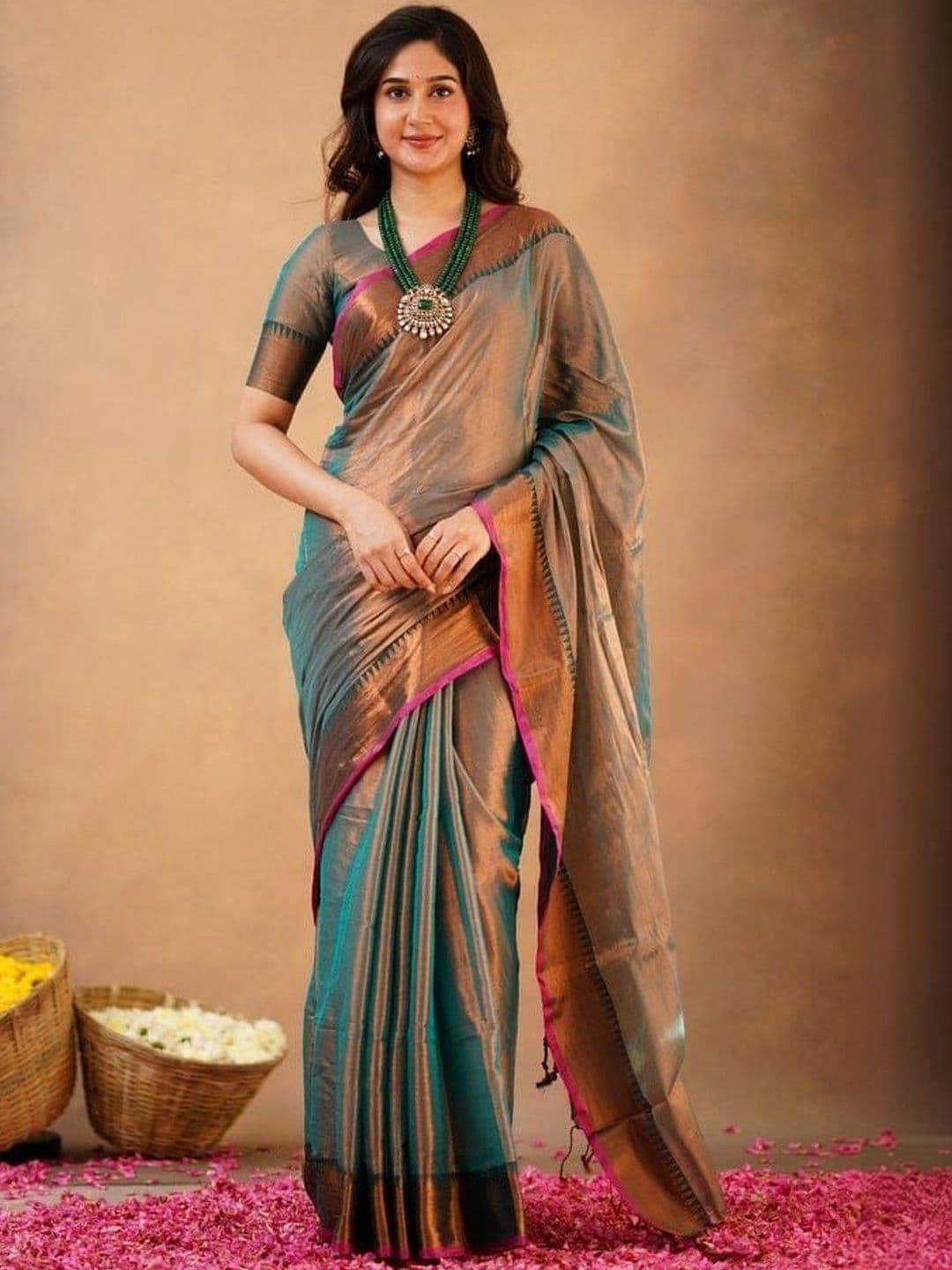 sourav biswas Tissue Saree - view 1