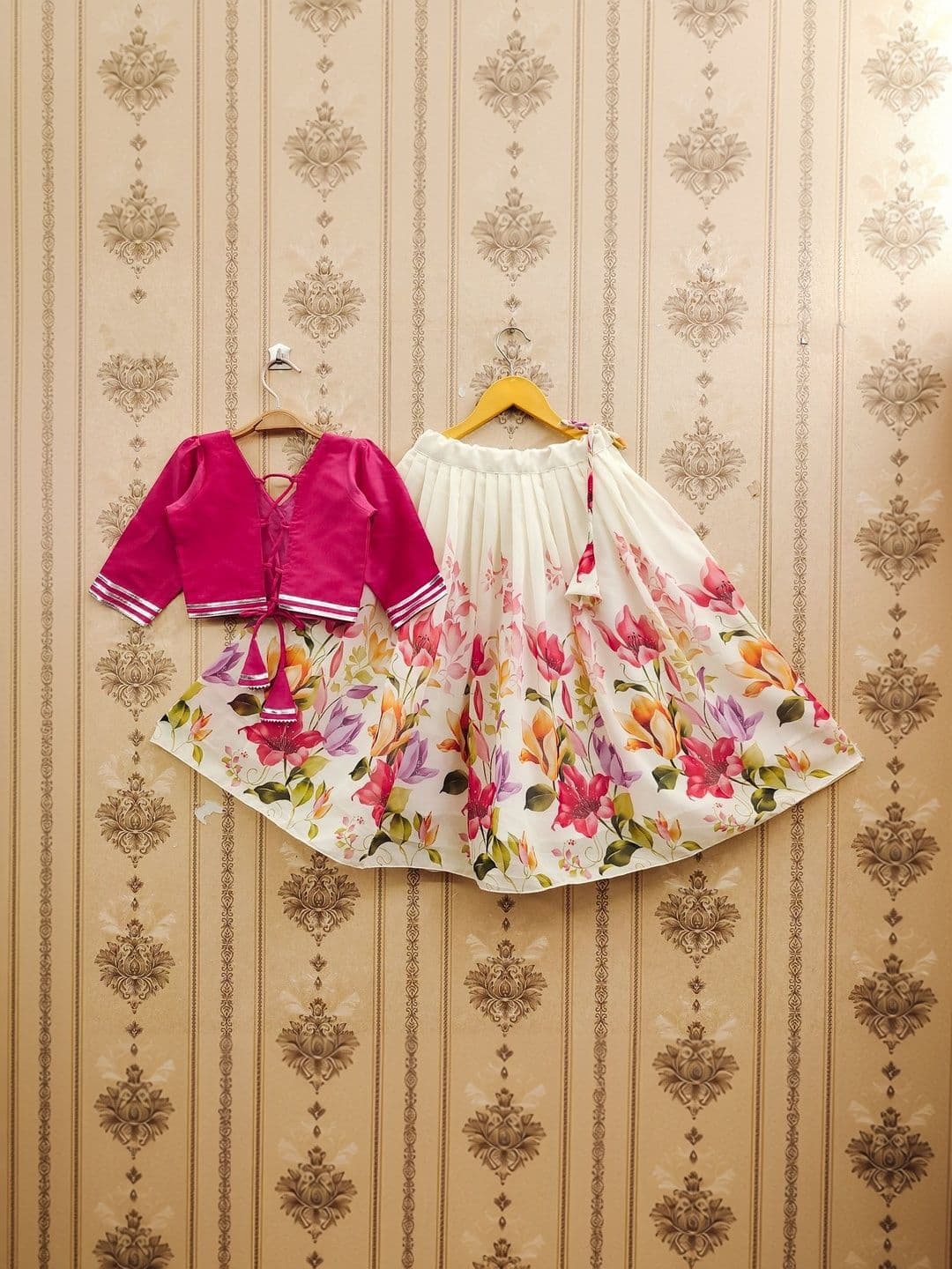 Sangria Girls Embellished V-Neck Flared Lehenga Choli - view 1