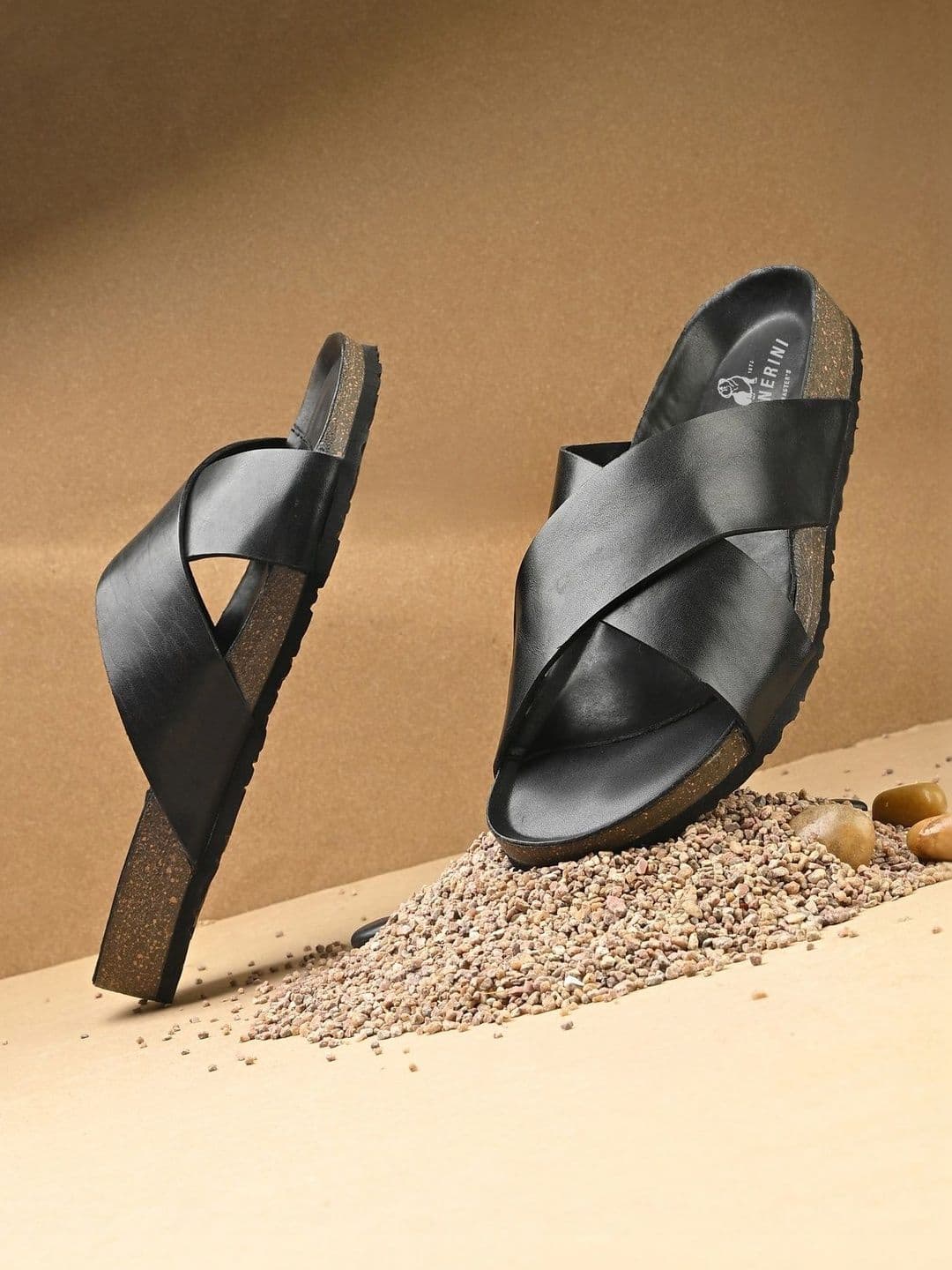 NICO NERINI Men Leather Comfort Sandals - view 1