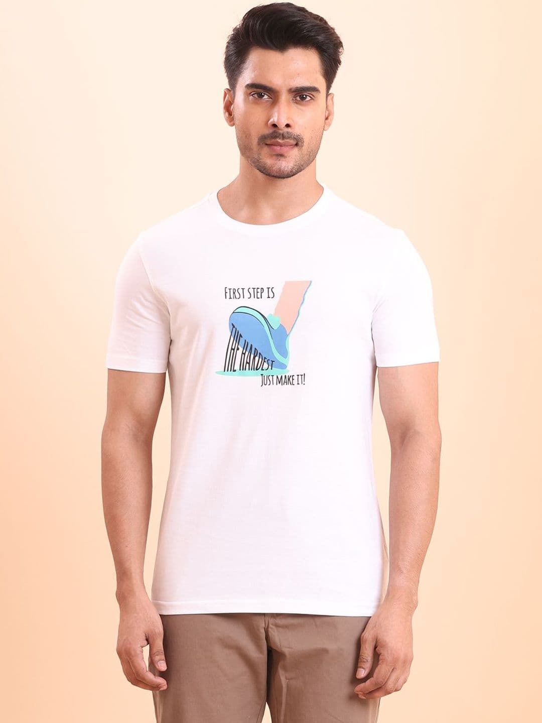 berry blues Men Typography Printed T-shirt - view 1