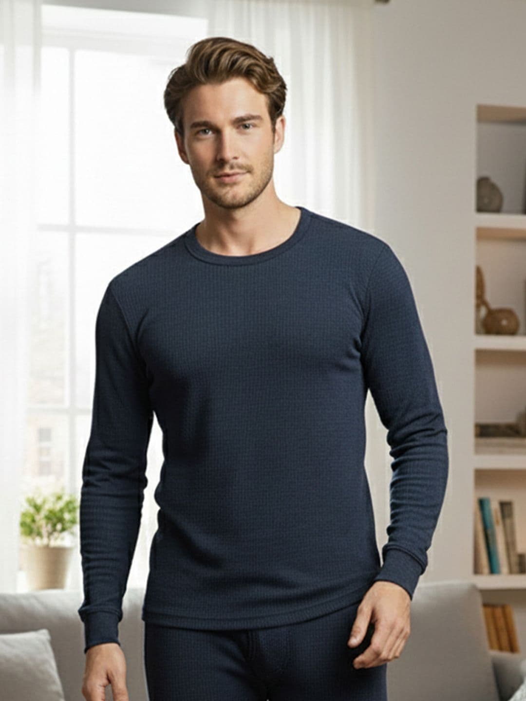 Lux Cozi Round Neck Thermal Tops - view 1