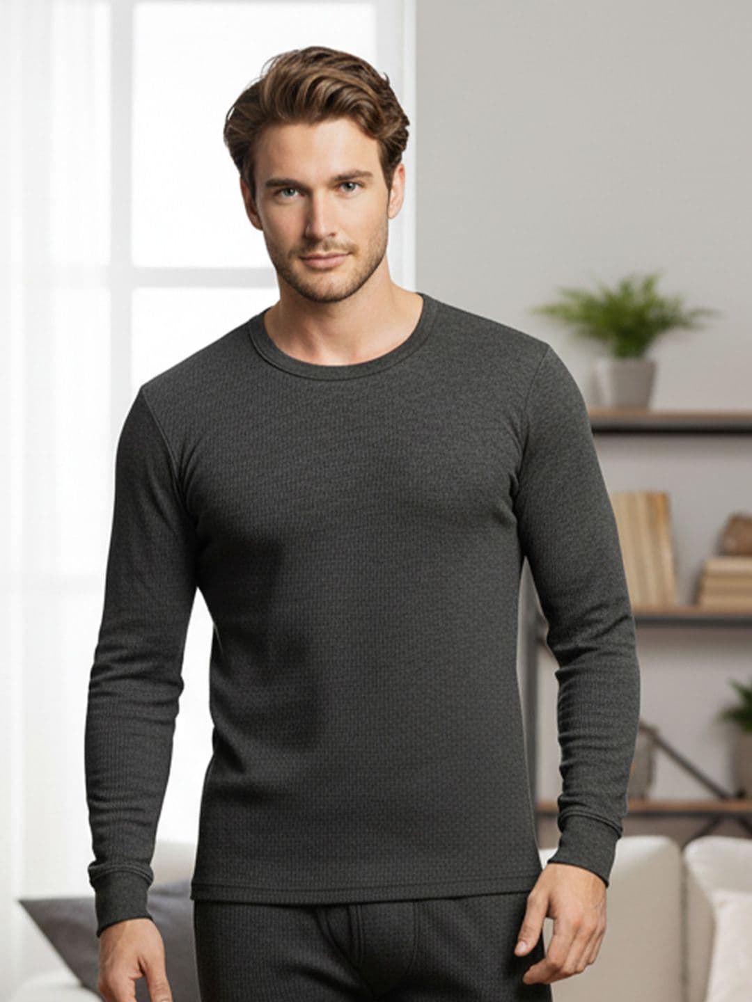 Lux Cozi Men Round Neck Thermal Tops - view 1
