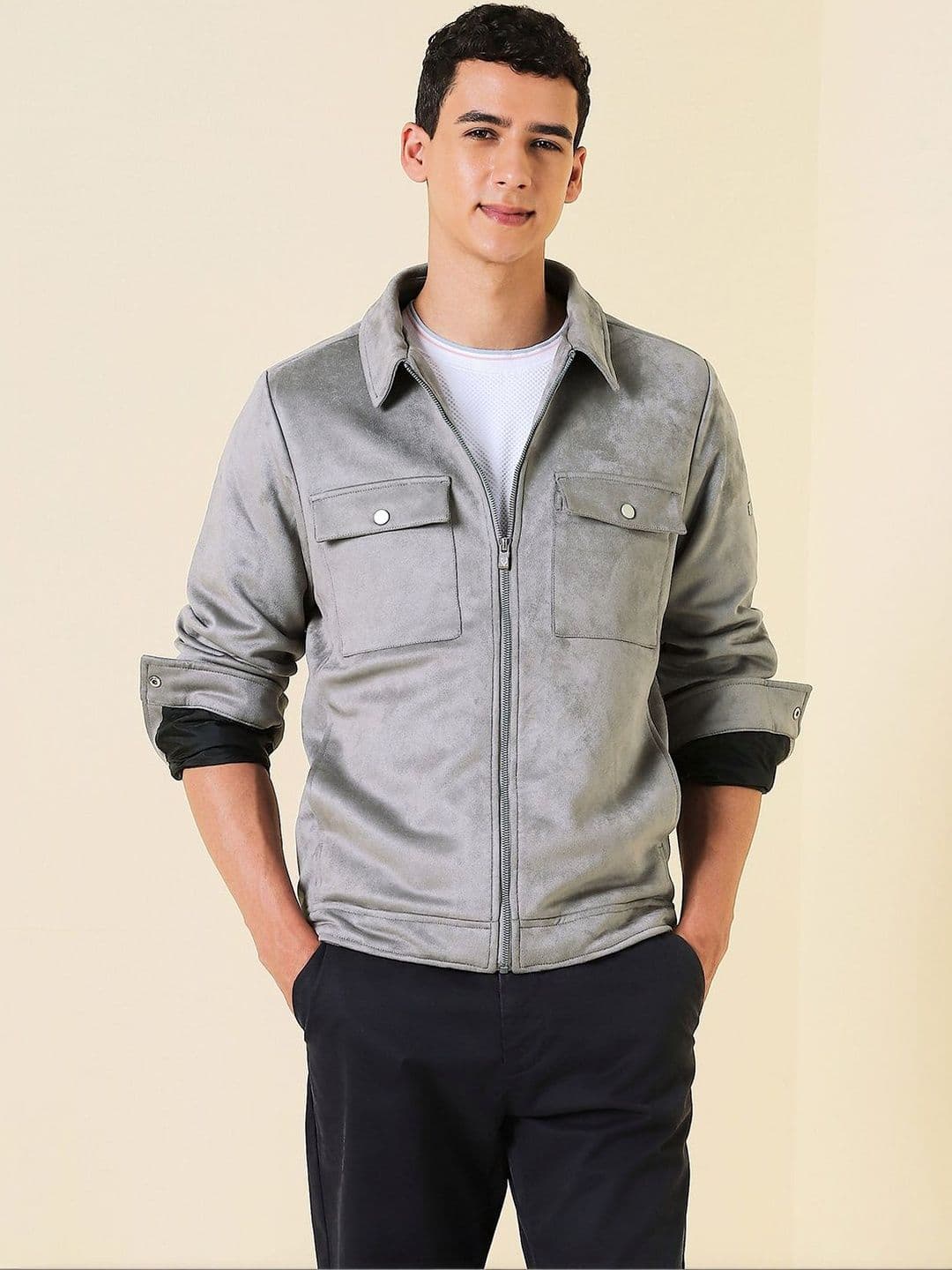 Allen Solly Men Open Front Jacket - view 1