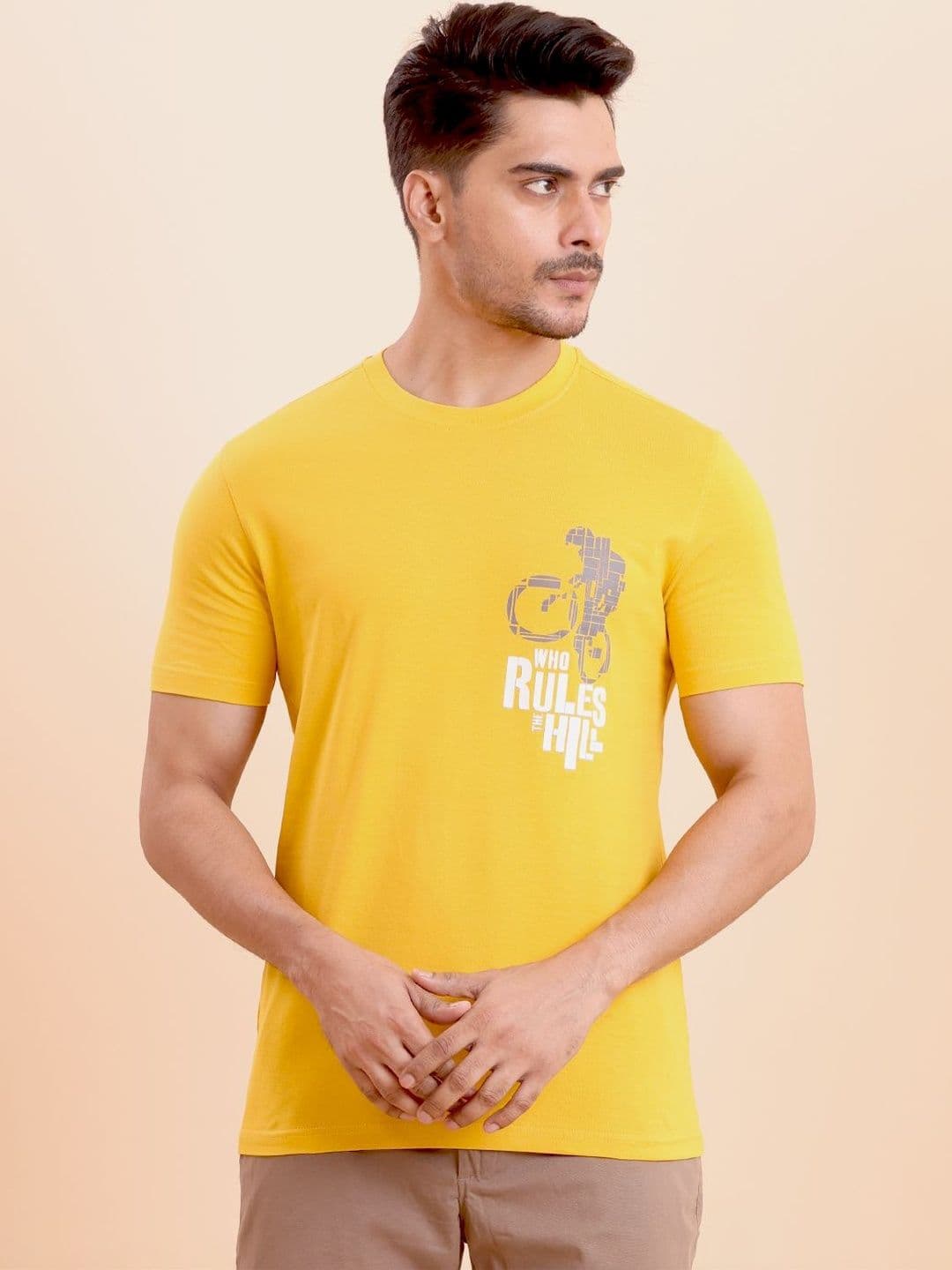 berry blues Men Typography Printed T-shirt - view 1