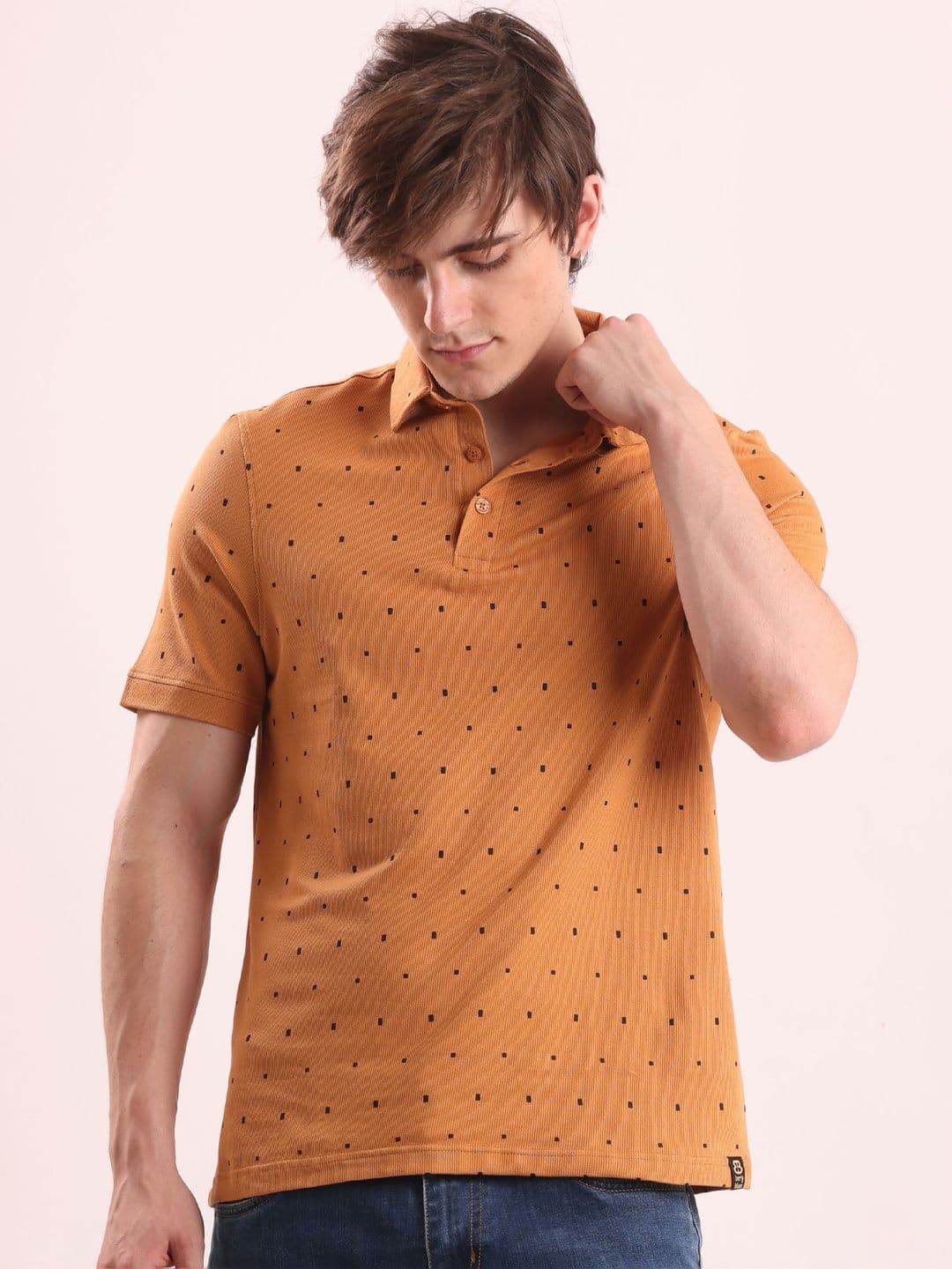 berry blues Men Printed Polo Collar T-shirt - view 1
