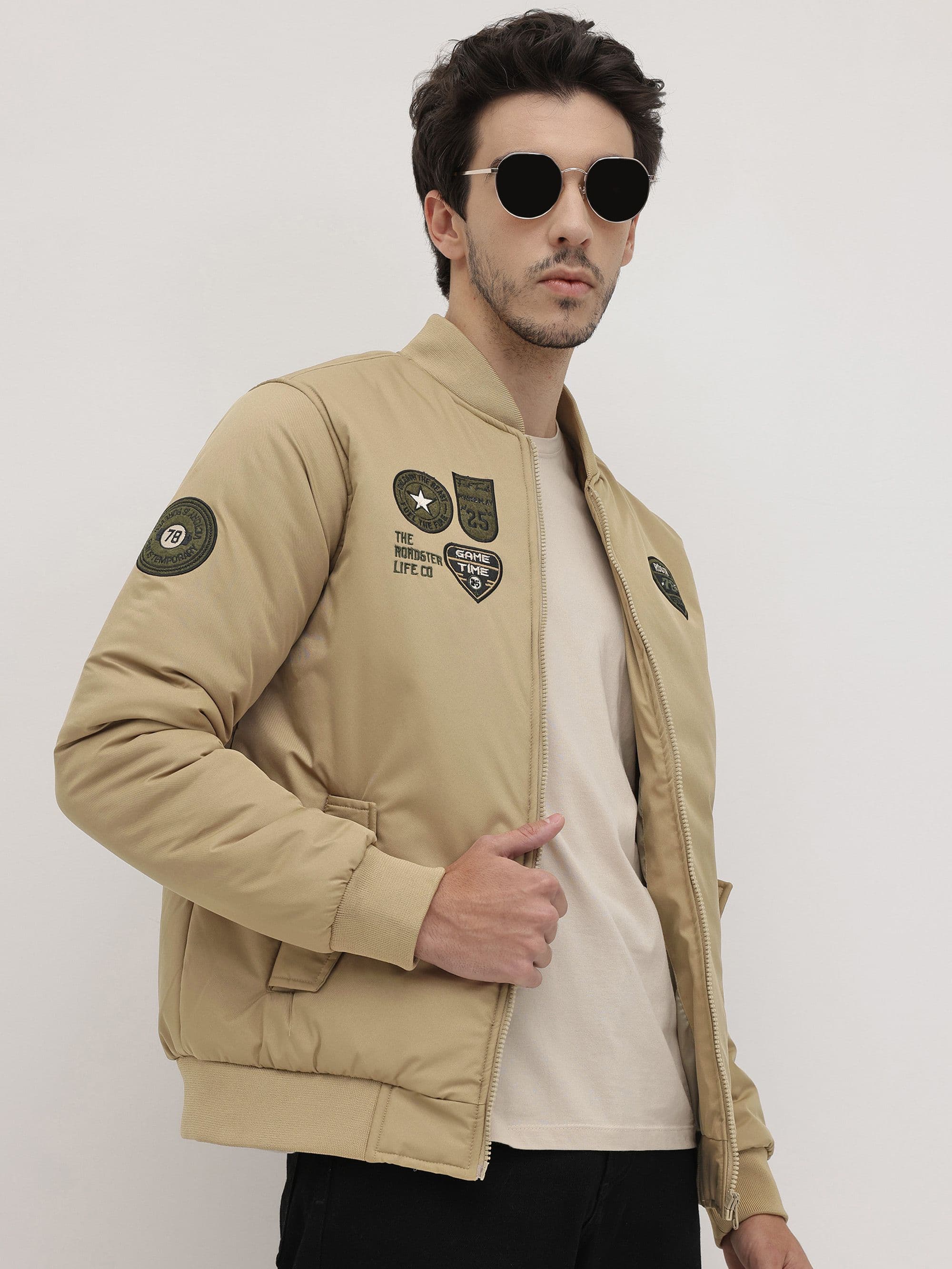 The Roadster Life Co. Typography Patchwork Padded Jacket - view 1