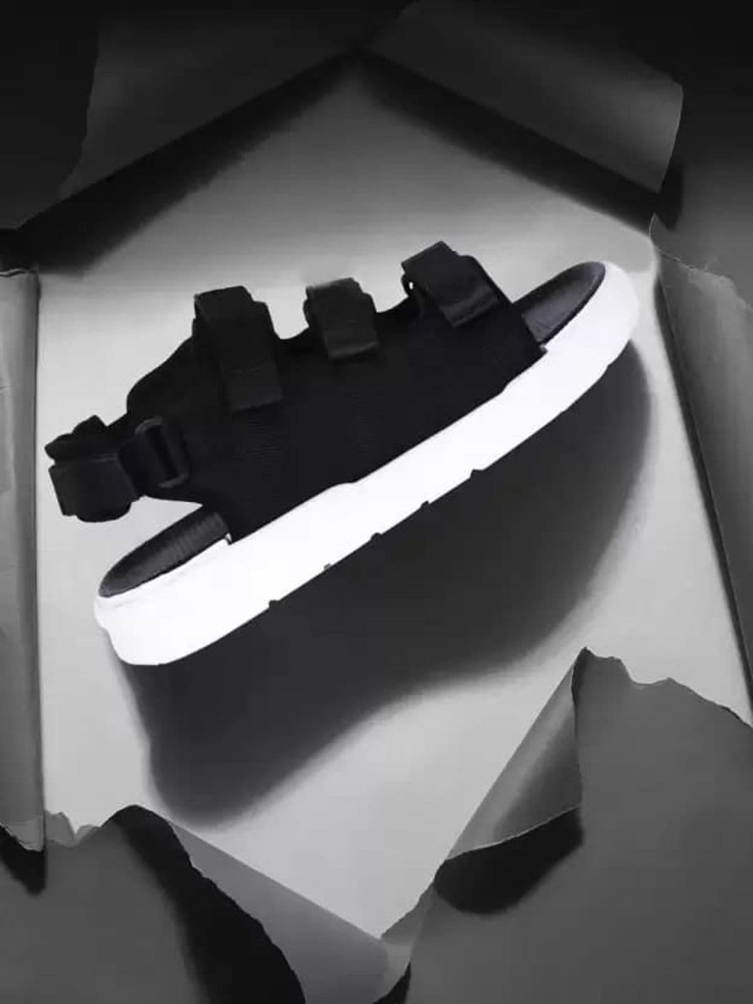 BOKZZON Men Black Solid Comfort Sandals - view 1