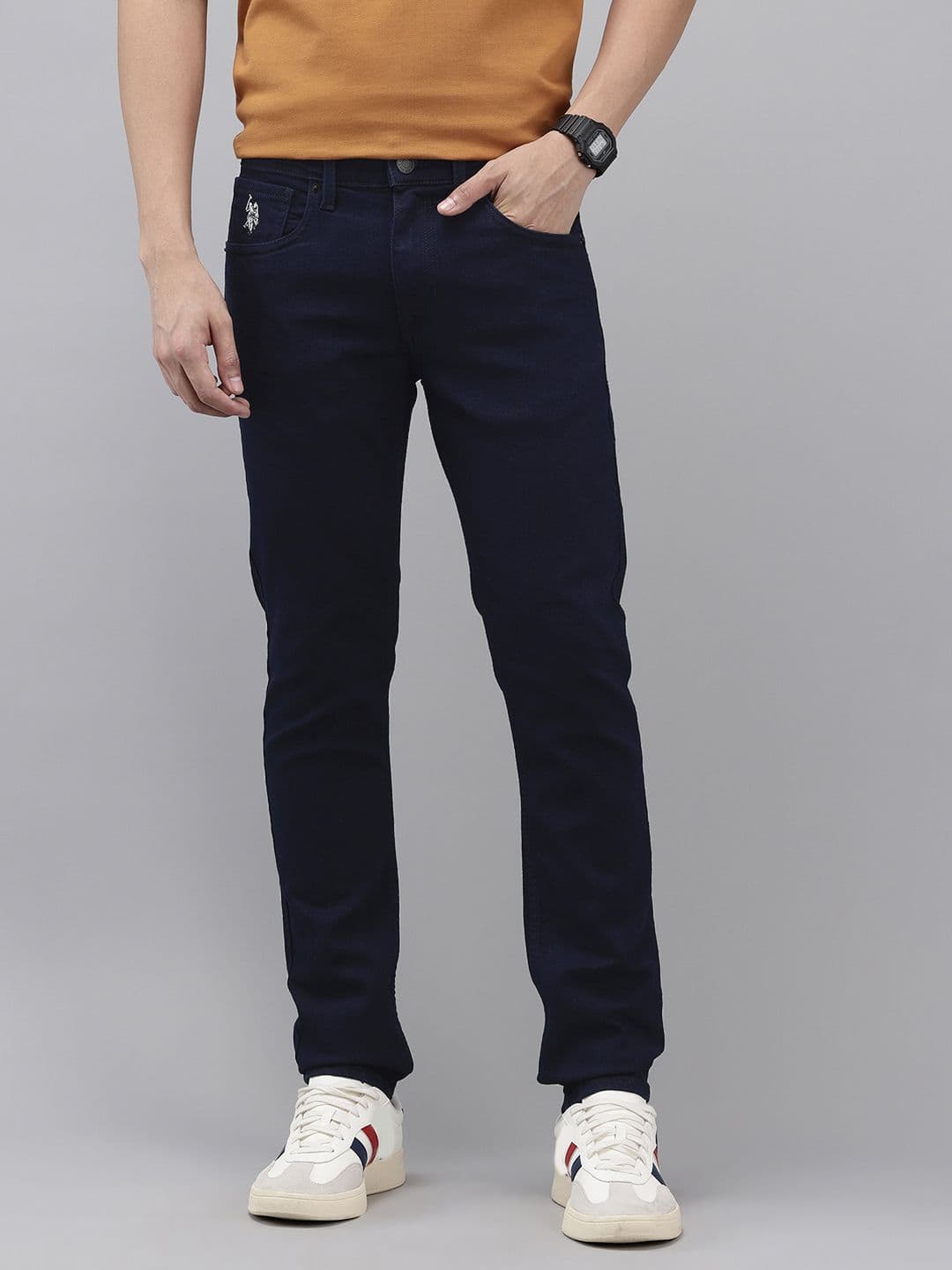 U.S. Polo Assn. Denim Co. Men Brandon Slim Tapered Fit Light Fade Stretchable Jeans - view 1