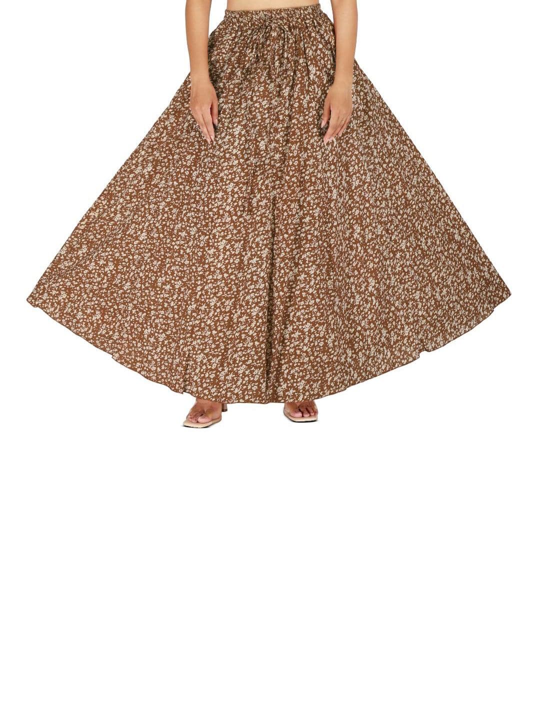Sttoffa Pure Cotton Printed Flared Maxi Skirt - view 1