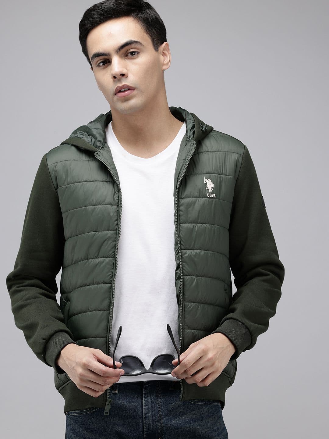 U.S. Polo Assn. Denim Co. Hooded Padded Jacket - view 1